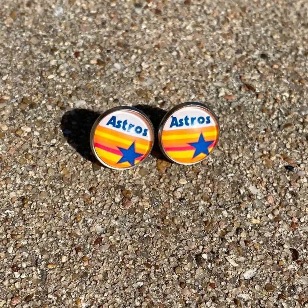 Houston Astros Stud Earrings